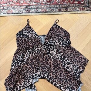 Leopard Print Women's Top